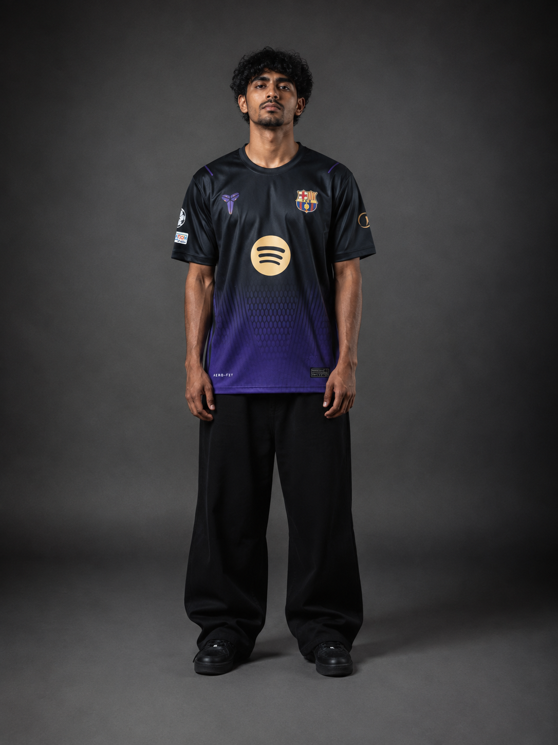 Pedri Barcelona Jersey 2026/27 | No. 8 Football Jersey | Black and Purple | Sublimation | Kit Culture