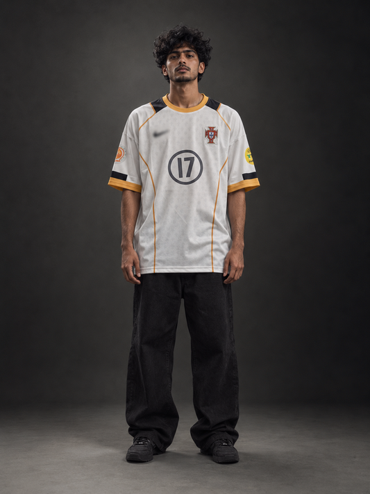 Portugal Ronaldo 17 Retro Jersey | Oversize Embroidery | Kit Culture