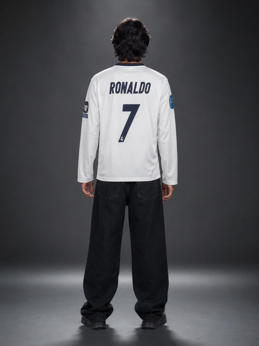 Real Madrid 2016/17 Home Long Sleeve Jersey – Ronaldo #7 | UEFA Champions League Final Cardiff 2017 Edition | Kit Culture