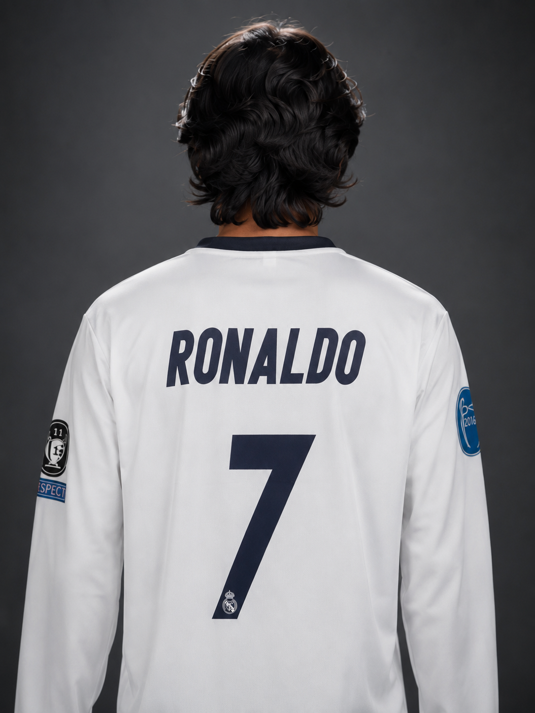Real Madrid 2016/17 Home Long Sleeve Jersey – Ronaldo #7 | UEFA Champions League Final Cardiff 2017 Edition | Kit Culture