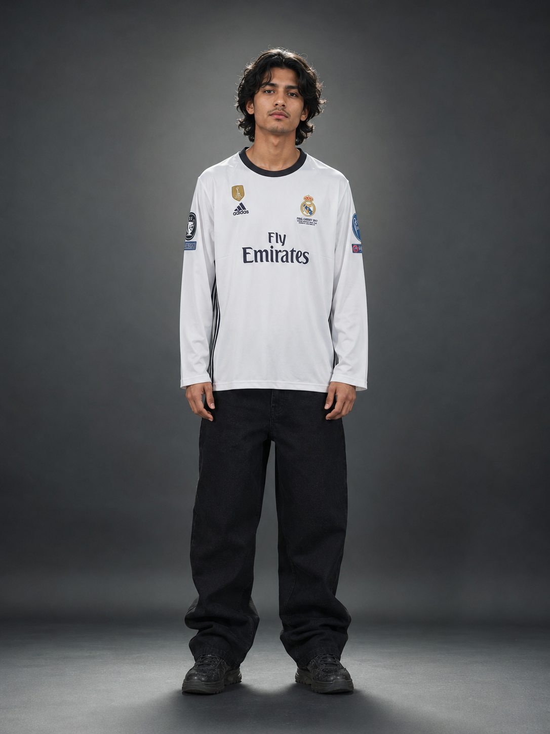 Real Madrid 2016/17 Home Long Sleeve Jersey – Ronaldo #7 | UEFA Champions League Final Cardiff 2017 Edition | Kit Culture