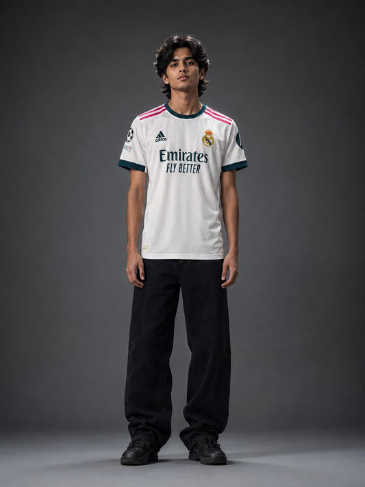 Real 2026/27 Home Jersey – Jude Bellingham #5 | UCL Edition | Embroidered | Kit Culture