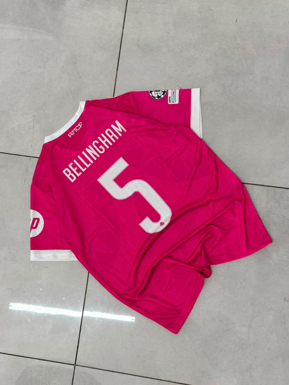 Real Madrid 2026/27 Pink Bellingham #5 Football Jersey