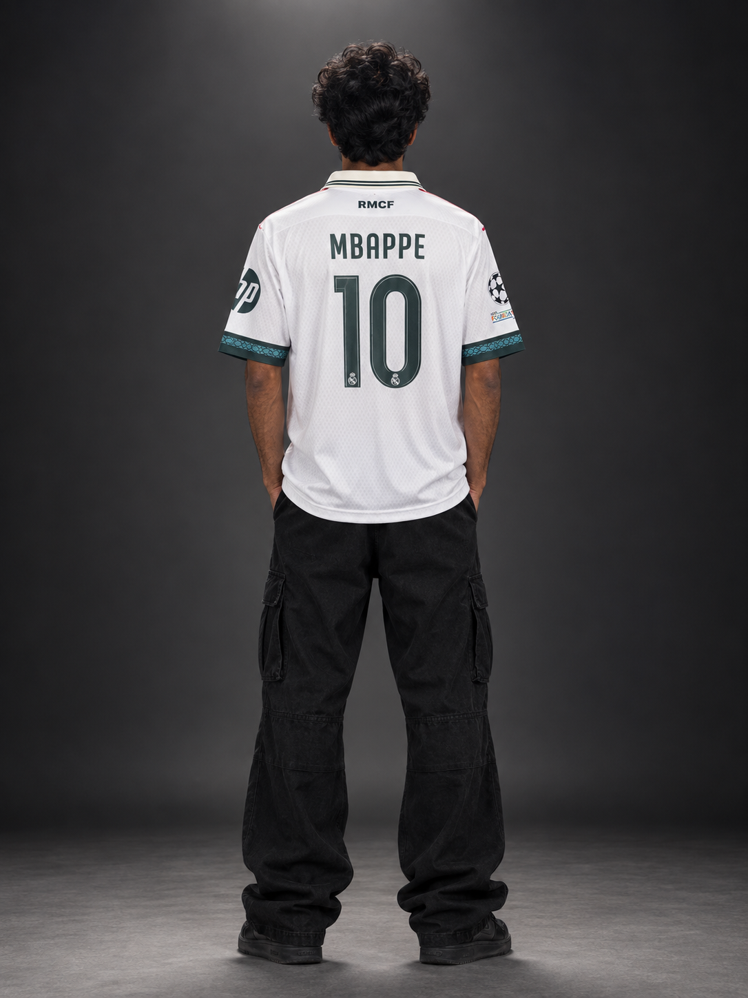 Real Madrid 2026/27 Home Jersey – Mbappe #10  White Football Jersey | Oversize Collar | Embroidery | Kit Culture