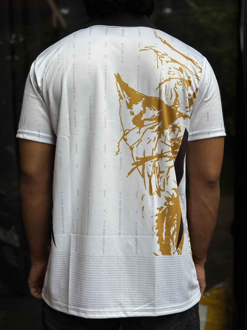 Real Madrid Gold Graphic Jersey | Special Football Jersey | Sublimation | Collar | Kit Culture