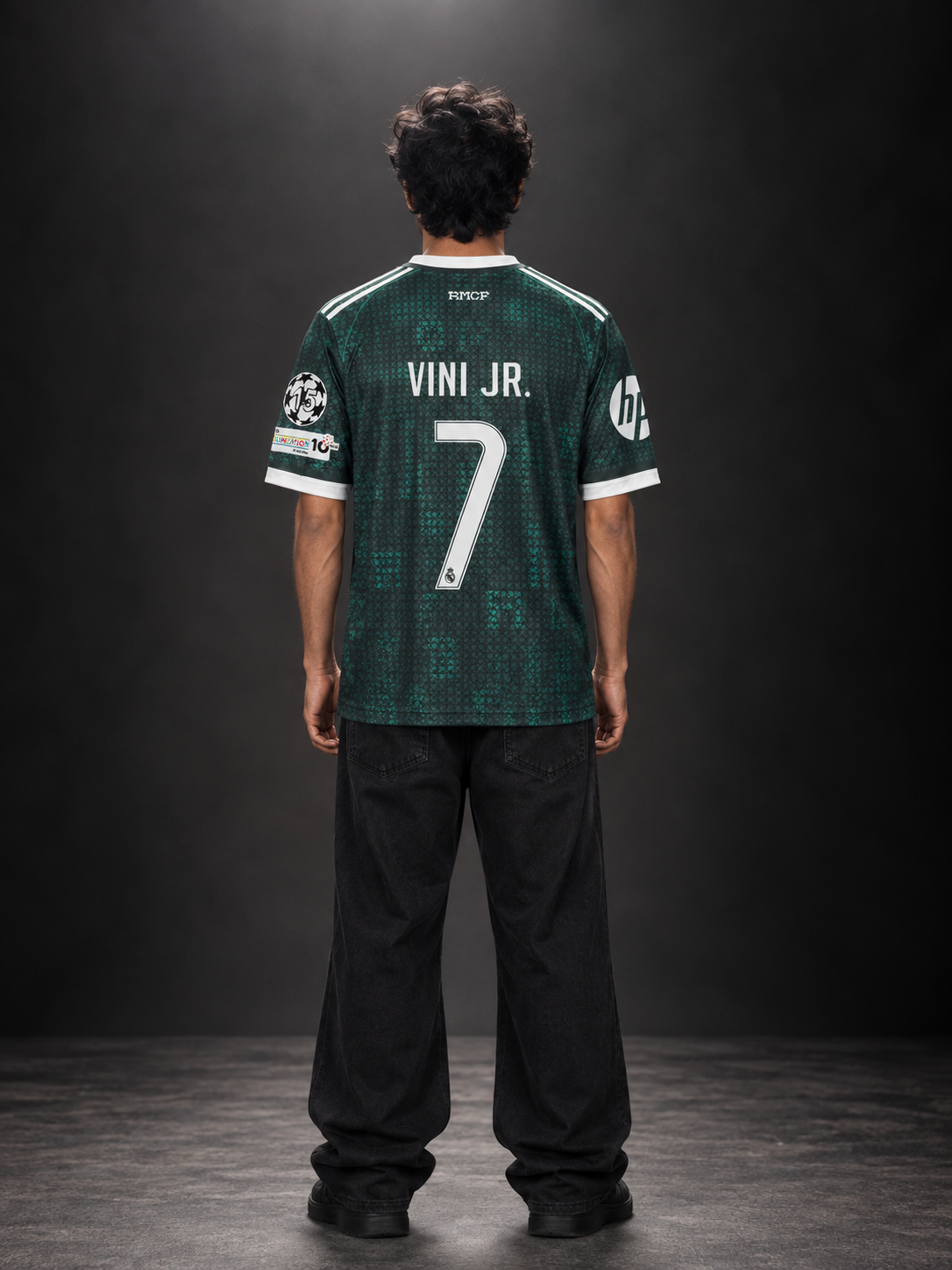 Real Madrid Vini Jr. #7 Green Football Jersey | Sublimation Jersey | Kit Culture