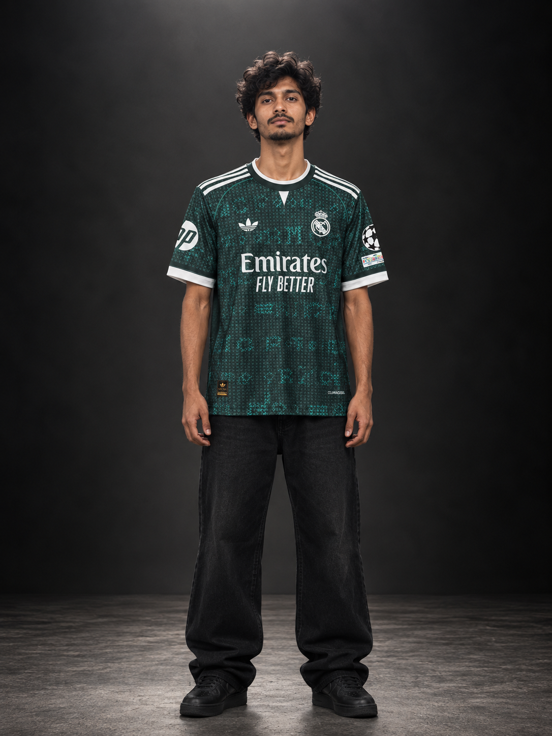 Real Madrid Vini Jr. #7 Green Football Jersey | Sublimation Jersey | Kit Culture