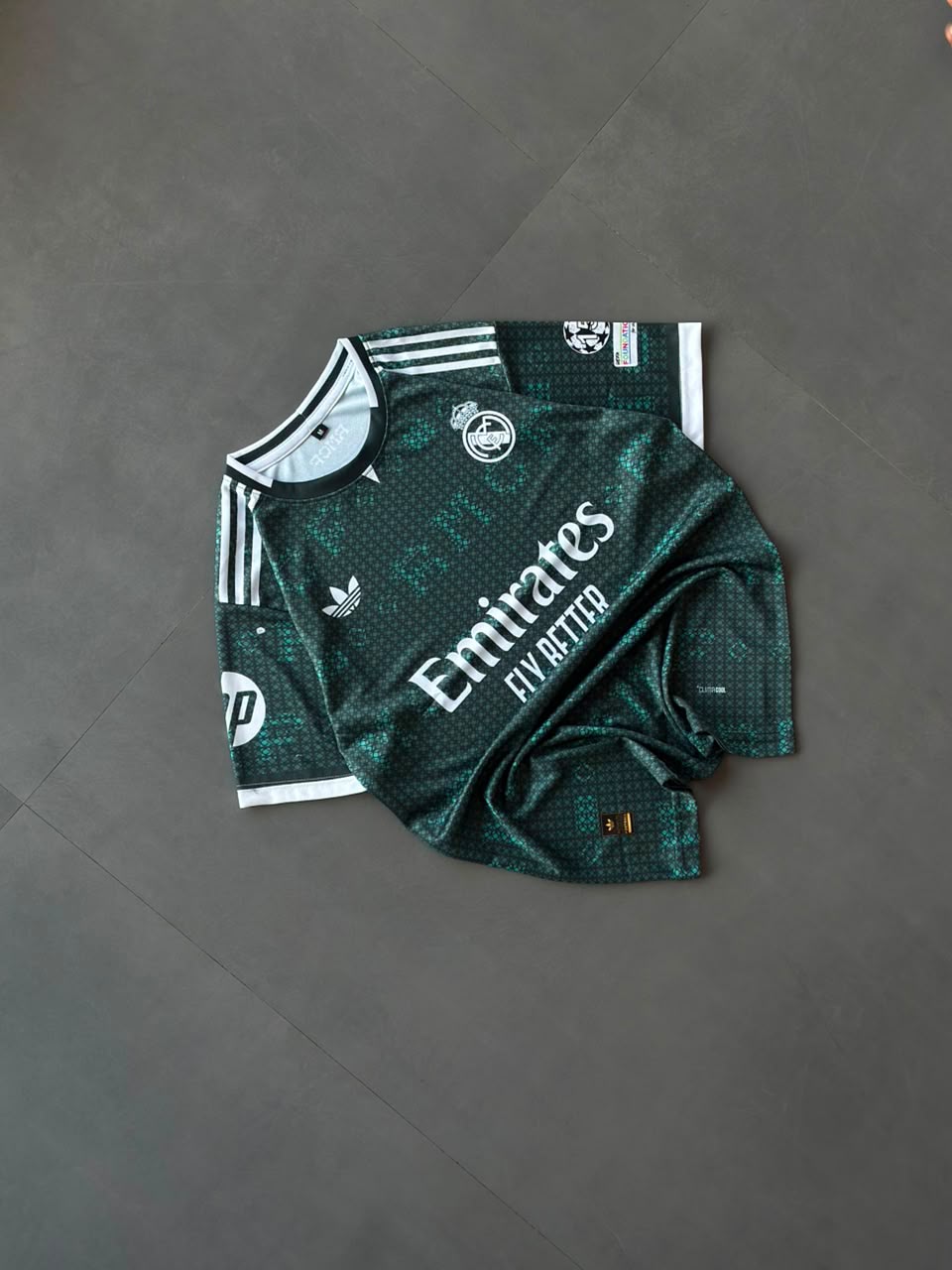 Real Madrid Vini Jr. #7 Green Football Jersey | Sublimation Jersey | Kit Culture