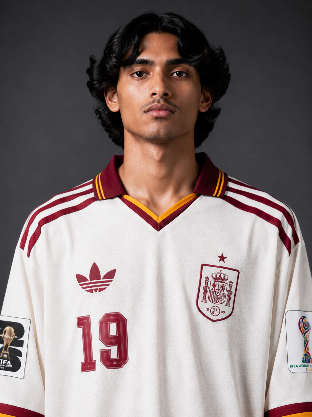 Spain 2026 Away Jersey – Lamine Yamal #19 | Oversize Collar | Kit Culture