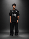 Barcelona Spider-Man Football Jersey – Black | BarcaXSpider | Oversize Embroidery | Kit Culture
