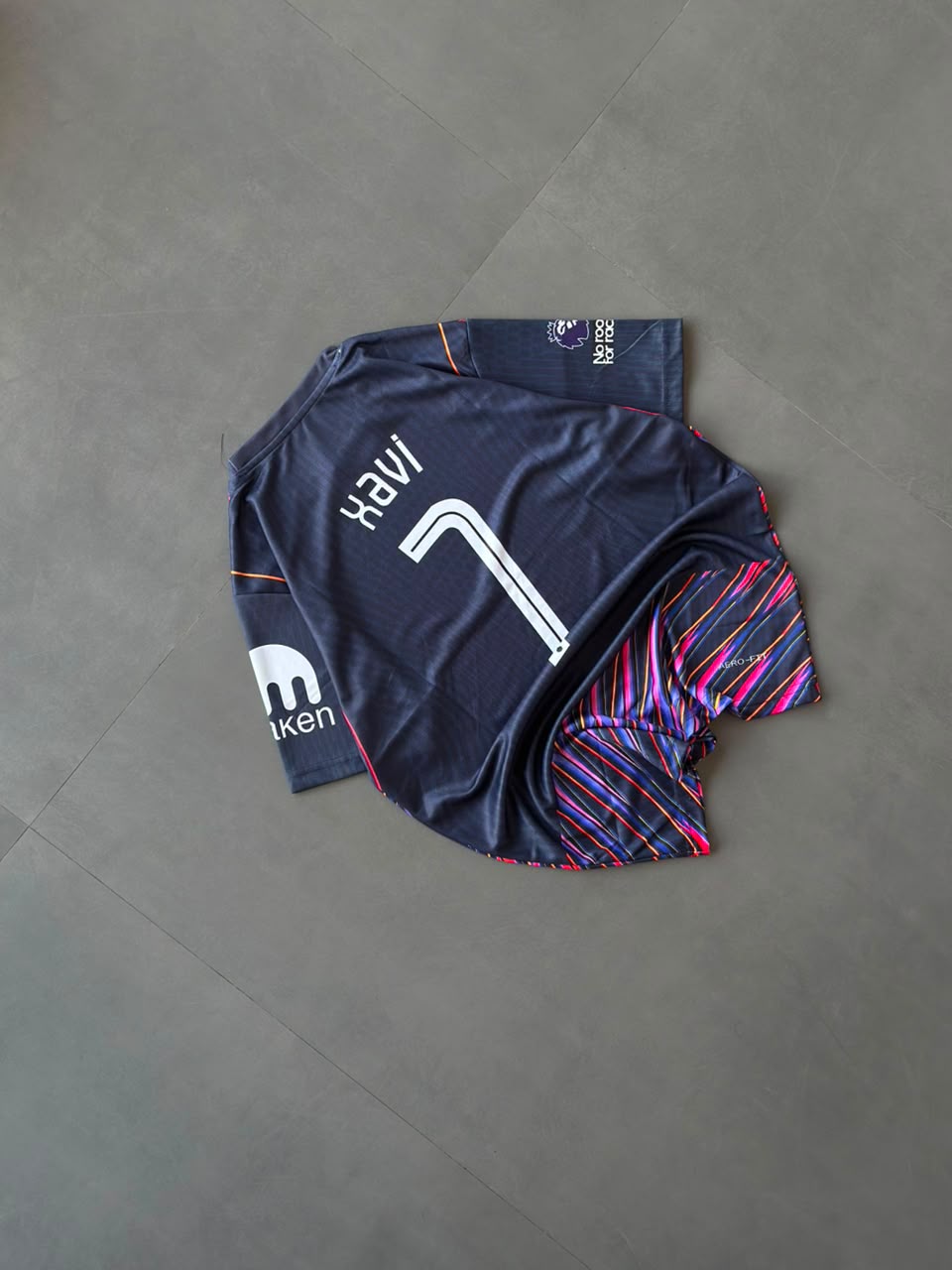 Tottenham Hotspur Xavi #7 Black Football Jersey | Sublimation Jersey | Kit Culture