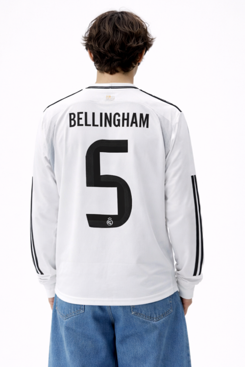 Bellingham 5 Madrid Long Sleeve Jersey – Premium Sublimation Football Shirt