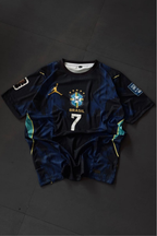 Brazil Away Blue Kit Vini Jr 7 – High-Quality Sublimation Jersey