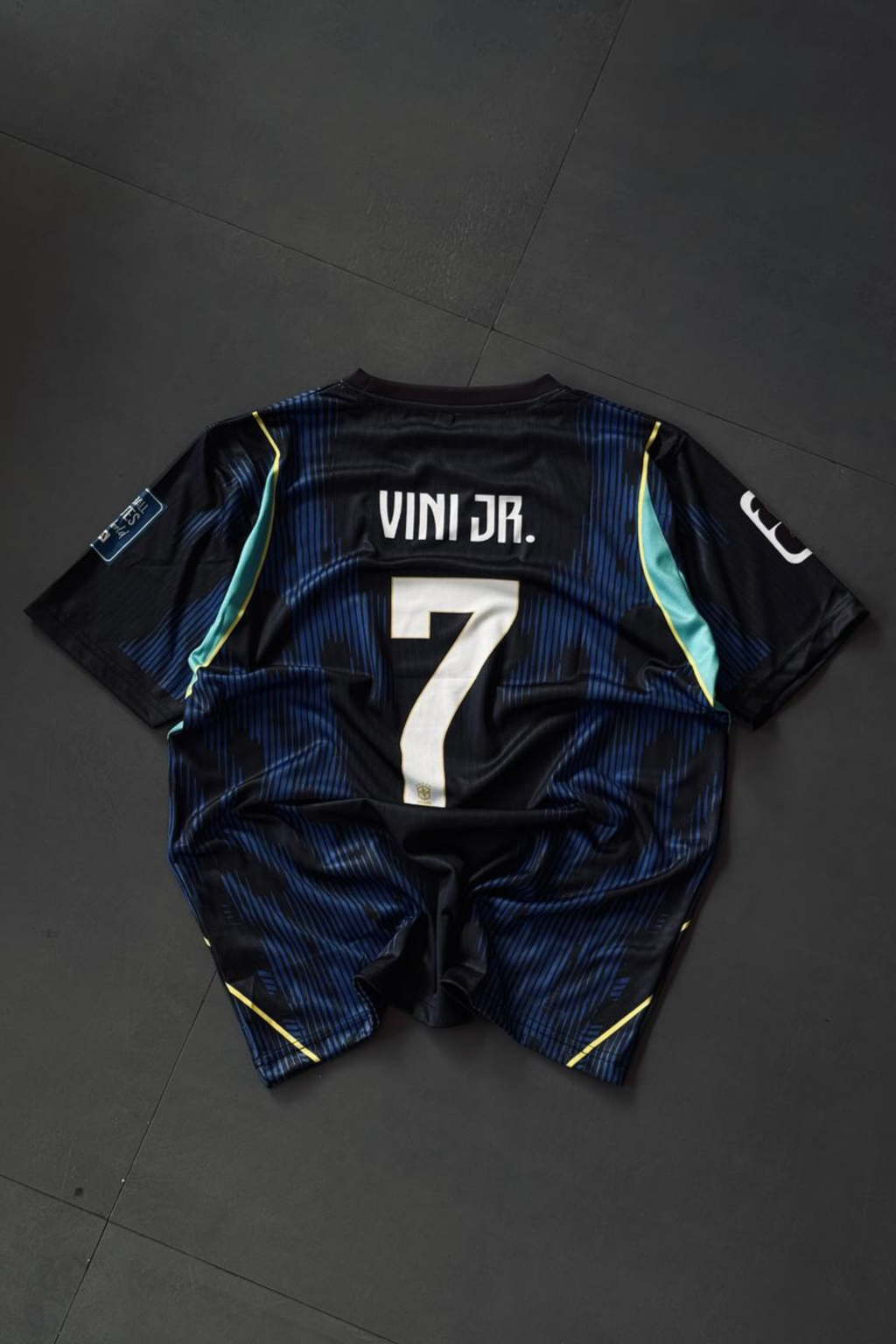 Brazil Away Blue Kit Vini Jr 7 – High-Quality Sublimation Jersey
