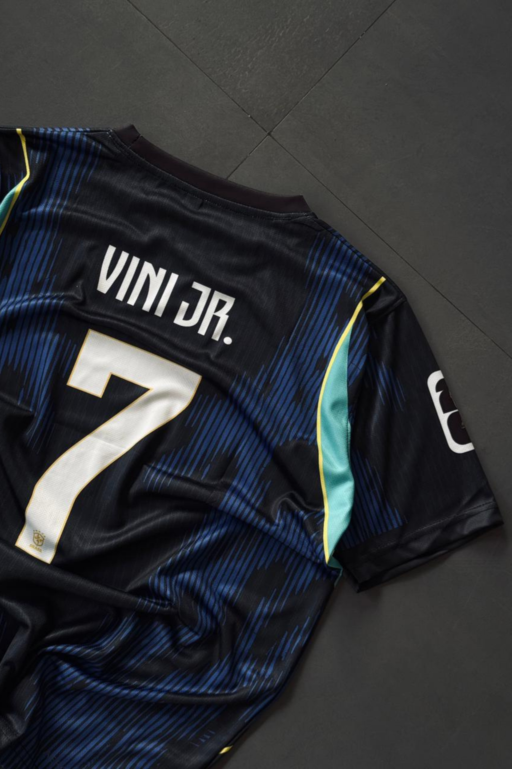 Brazil Away Blue Kit Vini Jr 7 – High-Quality Sublimation Jersey
