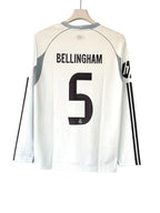 Bellingham 5 Real Madrid White Long Sleeve Jersey – Premium Sublimation Football Shirt