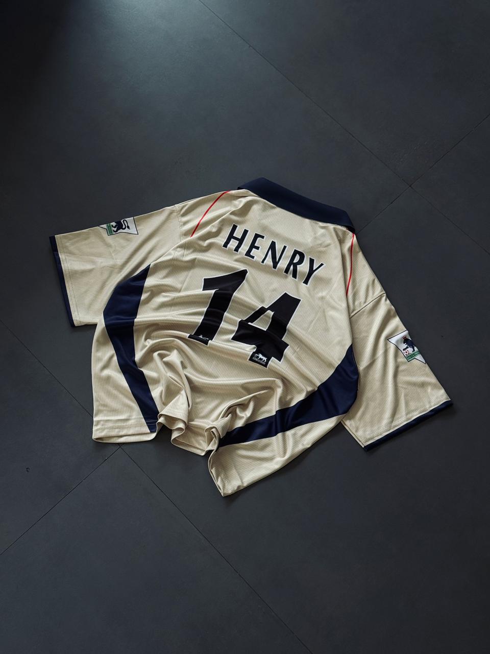Henry 14 Arsenal Vintage Five Sleeve Jersey 2001–02 –  Kit Culture