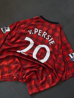 Manchester United 2012/13 Van Persie #20 Jersey – Classic Checkered Home Kit - Embroidery