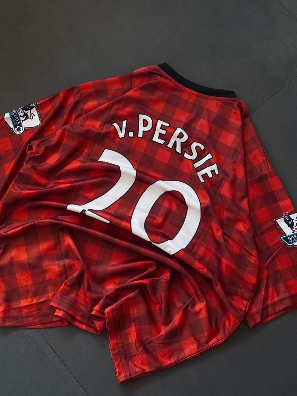 Manchester United 2012/13 Van Persie #20 Jersey – Classic Checkered Home Kit - Embroidery