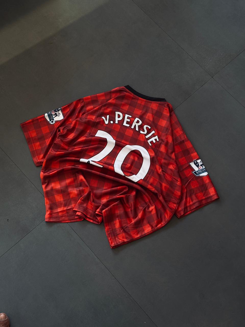 Manchester United 2012/13 Van Persie #20 Jersey – Classic Checkered Home Kit - Embroidery