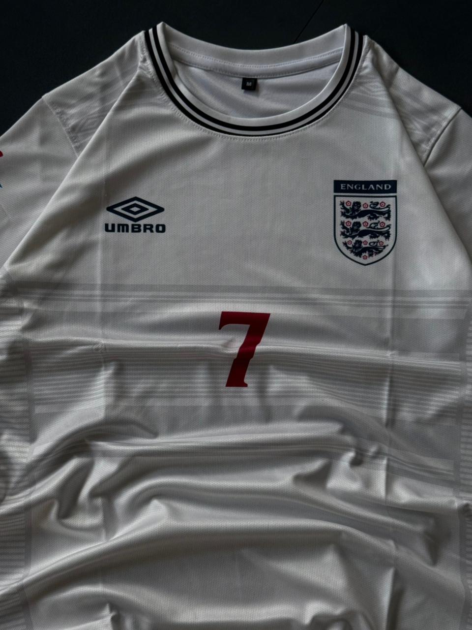 David Beckham England 2002 World Cup Jersey – #7 Classic Shirt | Kit Culture
