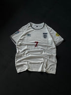 David Beckham England 2002 World Cup Jersey – #7 Classic Shirt | Kit Culture