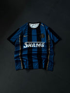 Ronaldo 9 Retro Inter Milan Jersey – Blue Black Striped Football Shirt | Kit Culture