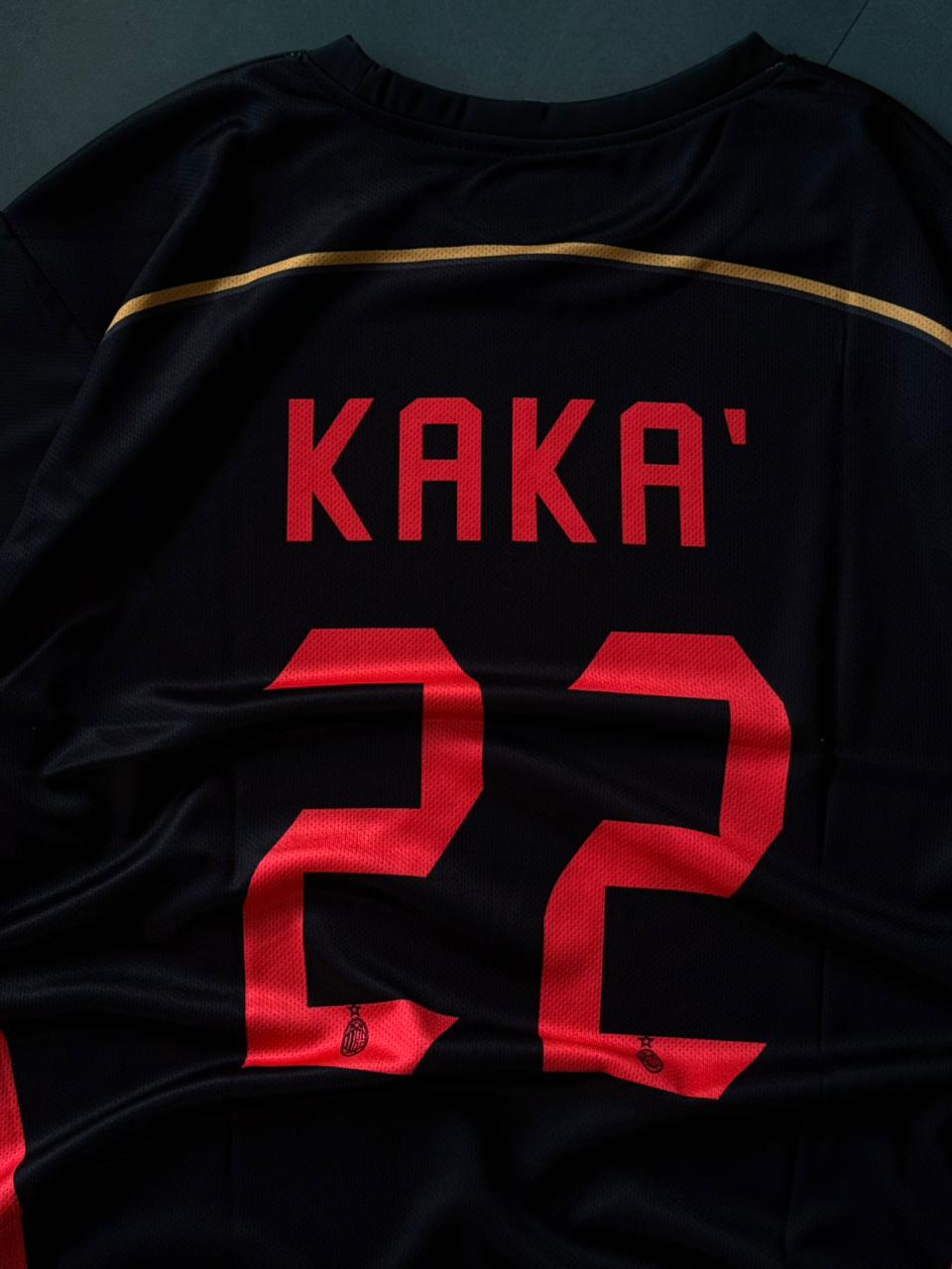 AC Milan 2006-07 Away Black Jersey | Kaka 22 Retro | Sublimation | Kit Culture