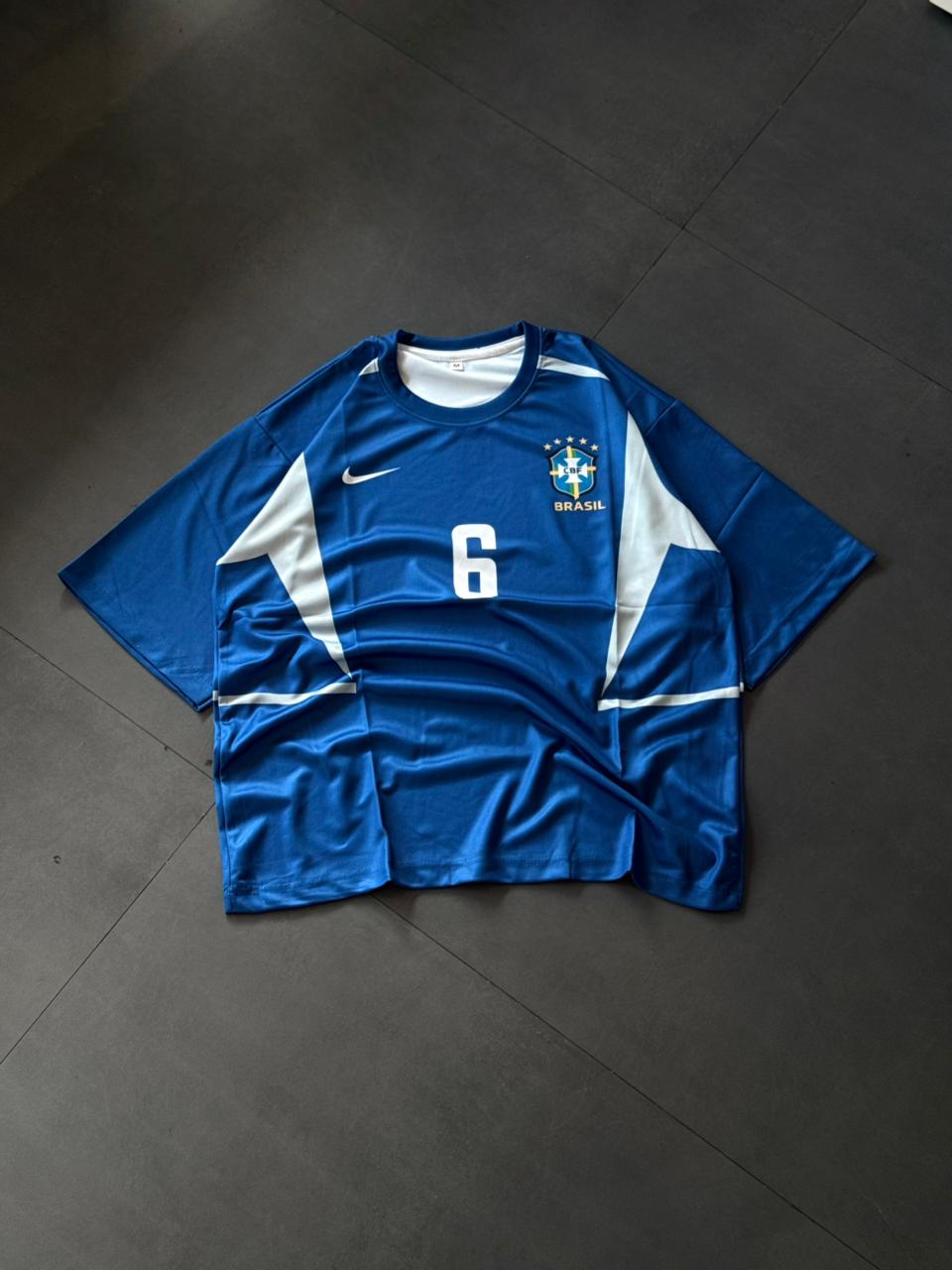 Roberto Carlos Brazil Jersey #6 – Blue Away Retro Kit | Kit Culture | Five Sleeve