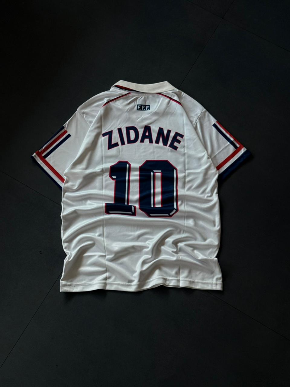 Zidane 10 France Retro Jersey | Classic Football Shirt | Embroidery | Kit Culture