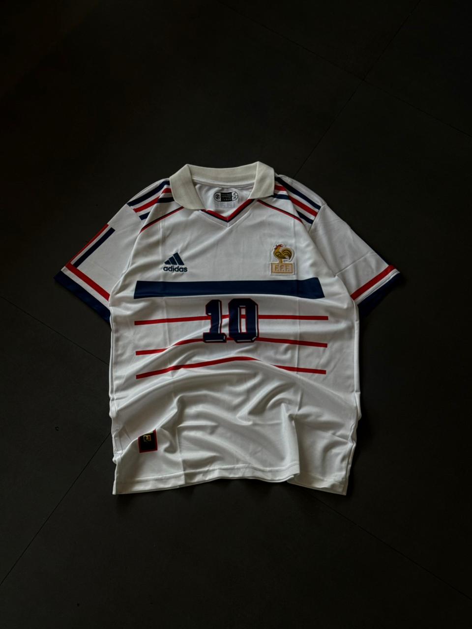 Zidane 10 France Retro Jersey | Classic Football Shirt | Embroidery | Kit Culture