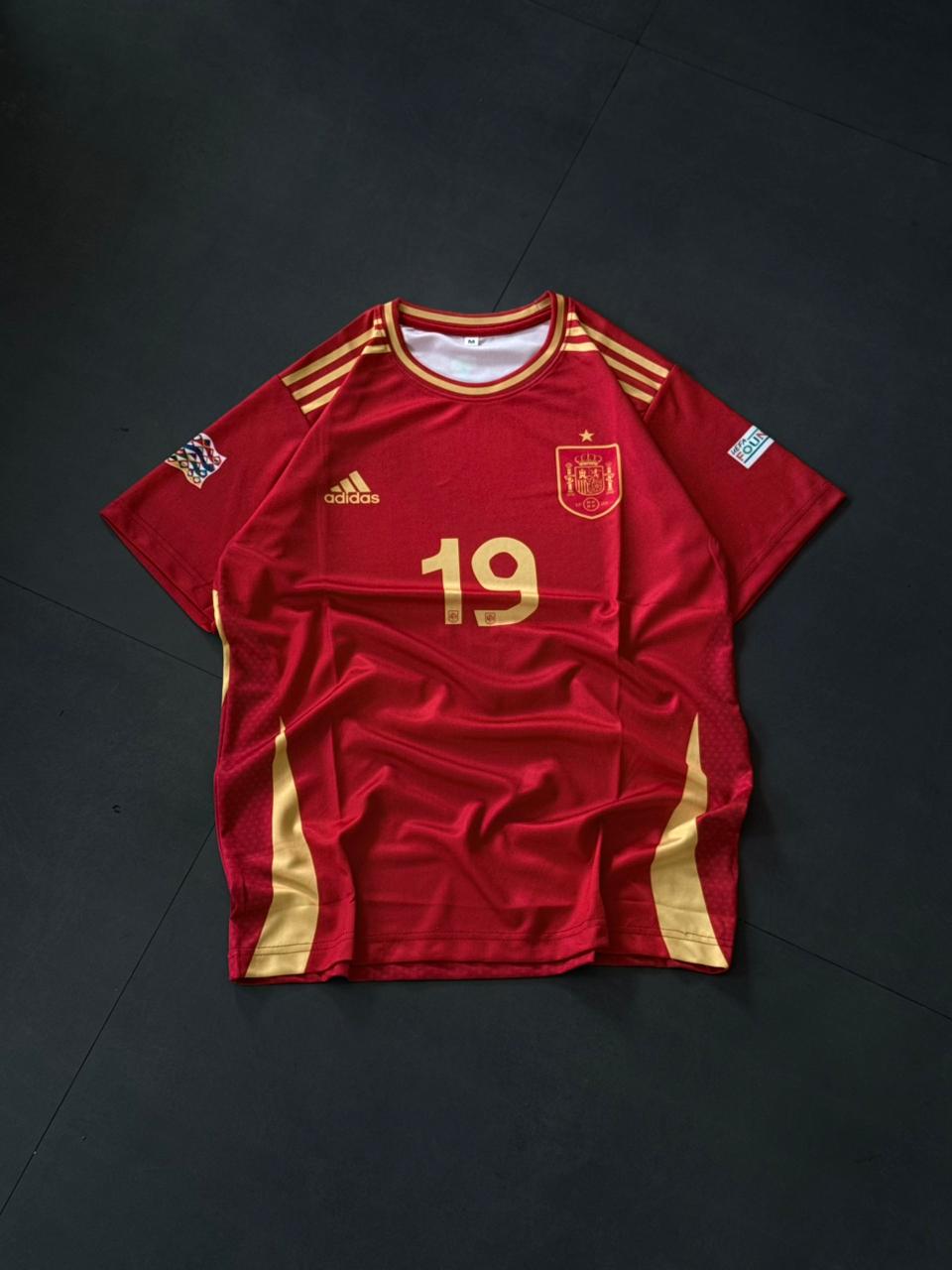 Lamine Yamal Spain Jersey 19 – Home Kit | Kit Culture
