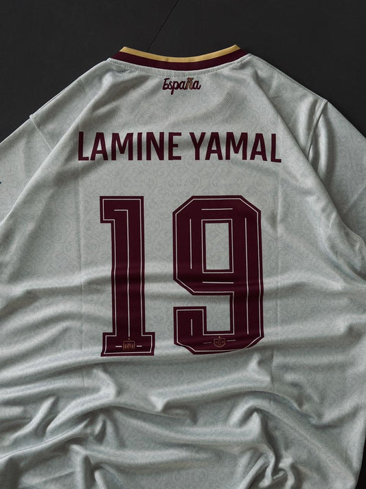 Lamine Yamal #19 Spain Away Jersey 2026 - Embroidered Logo | Kit Culture