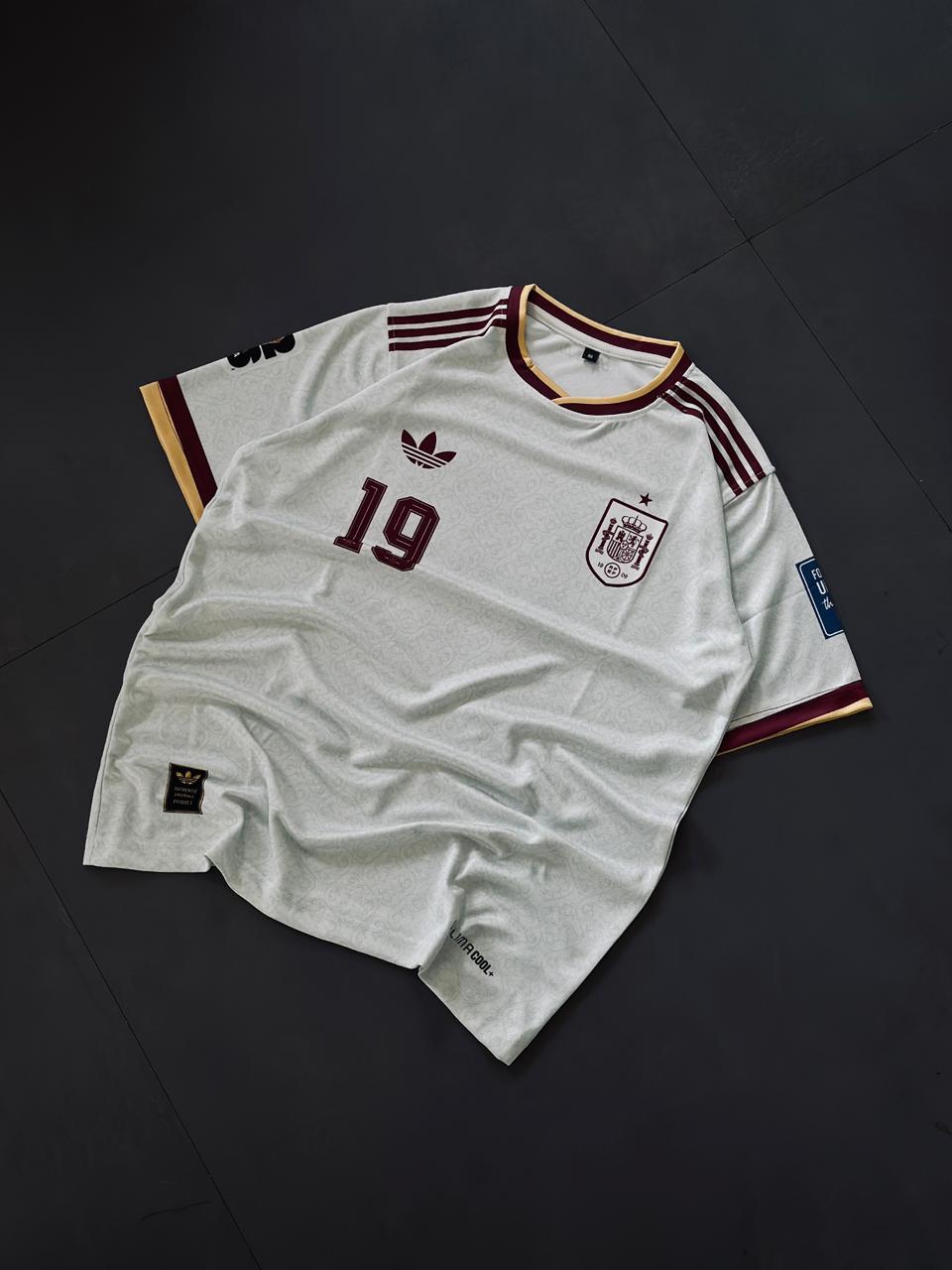 Lamine Yamal #19 Spain Away Jersey 2026 - Embroidered Logo | Kit Culture