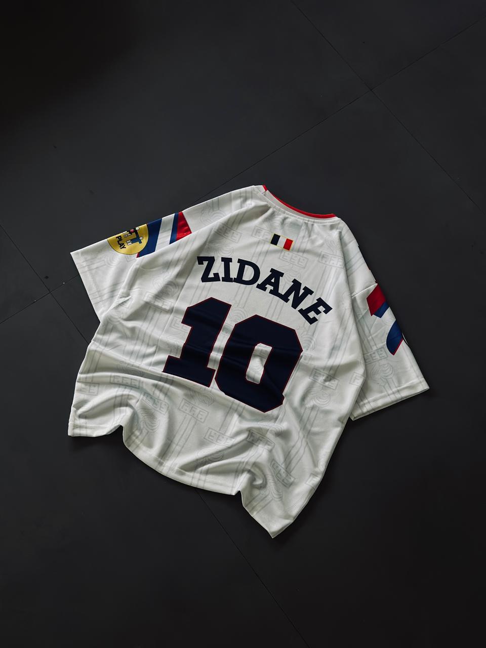 Zidane #10 France 1996/97 Away Jersey - Classc world cup retro shirt oversize | Kit Culture
