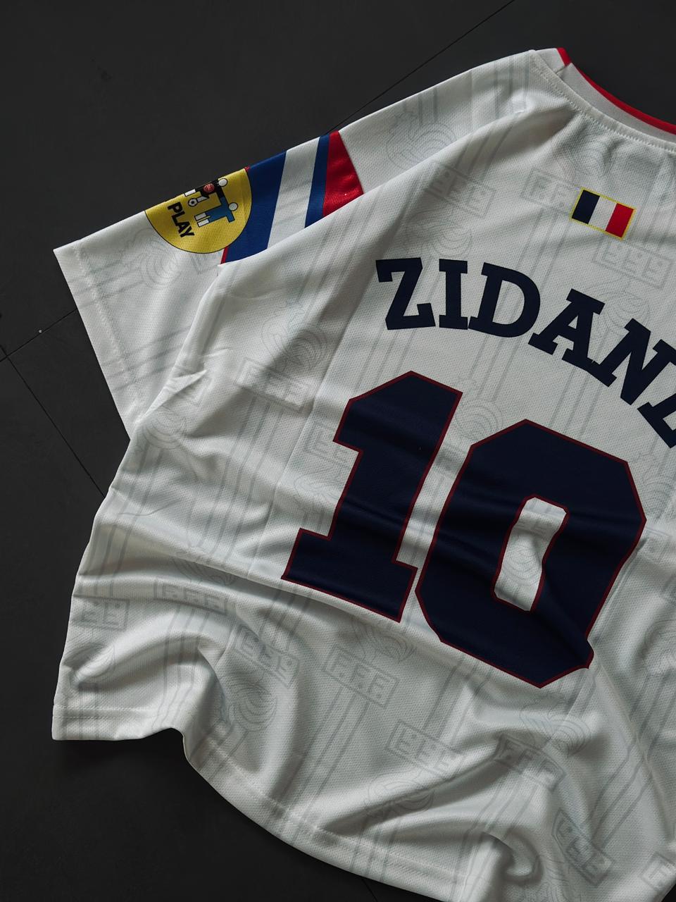 Zidane #10 France 1996/97 Away Jersey - Classc world cup retro shirt oversize | Kit Culture