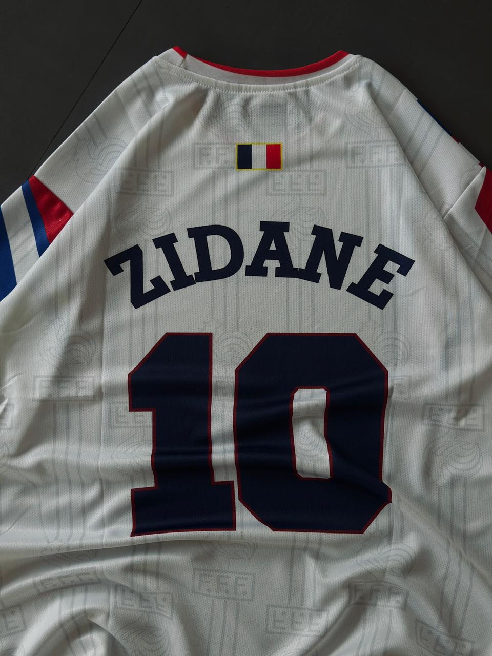 Zidane #10 France 1996/97 Away Jersey - Classc world cup retro shirt oversize | Kit Culture