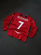 England Beckham #7 Retro Full Sleeve Football Jersey | Sublimation | Kit Culture