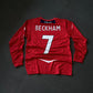 England Beckham #7 Retro Full Sleeve Football Jersey | Sublimation | Kit Culture