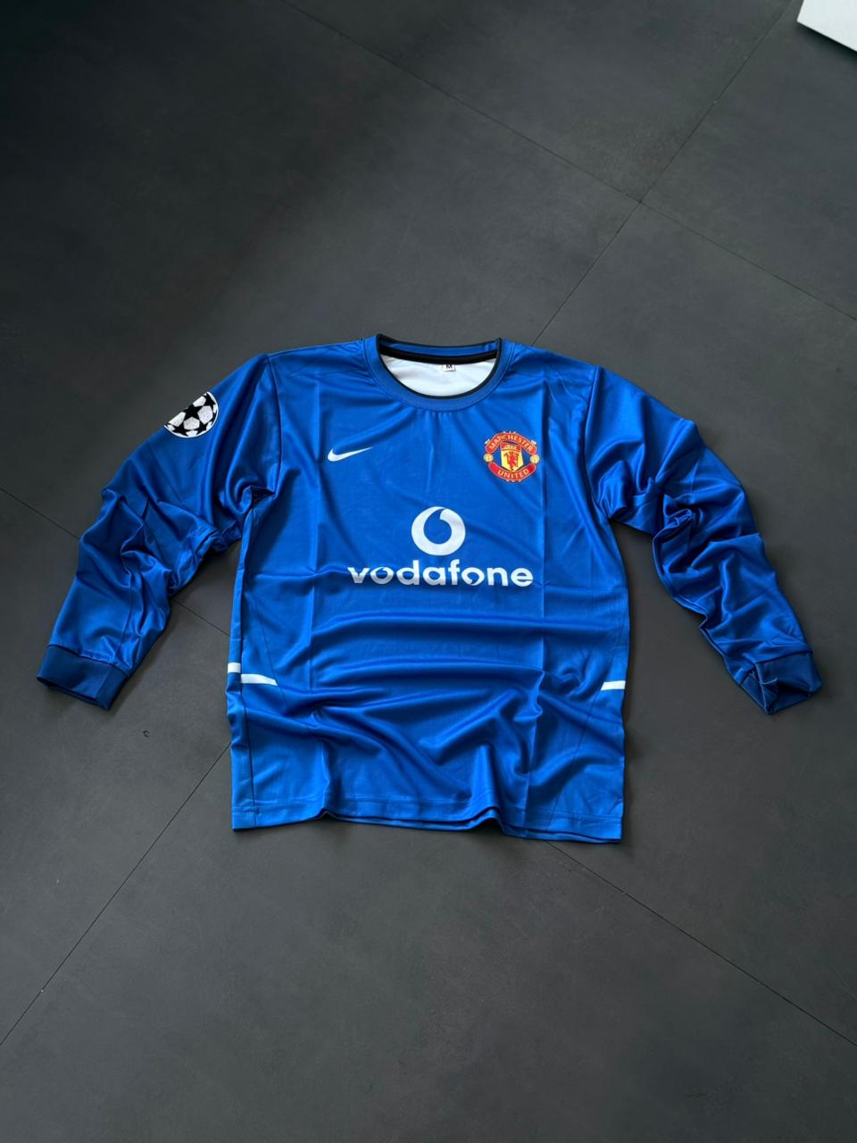 Manchester United Blue Beckham #7 – Full Sleeve Vintage Jersey| Kit Culture