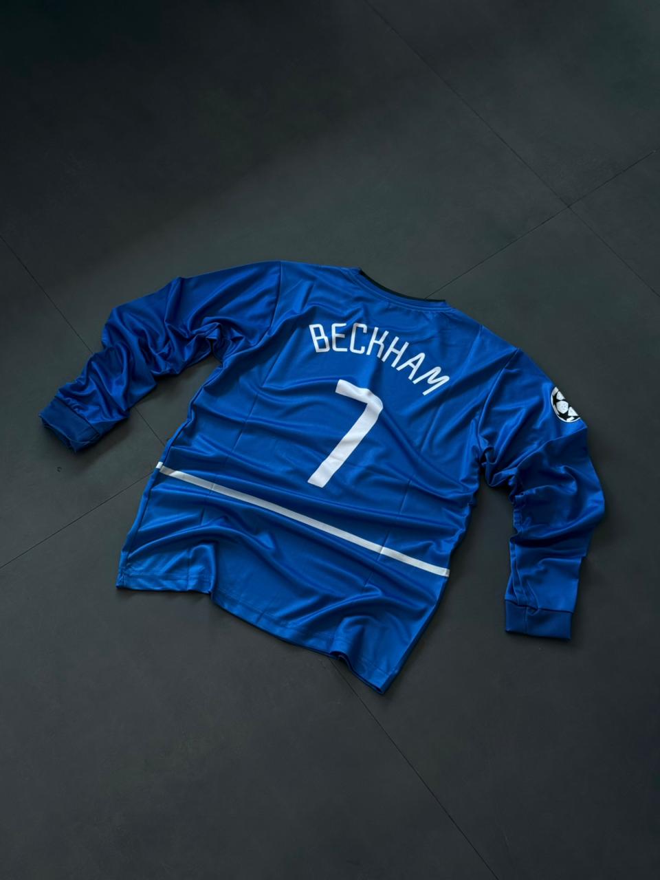 Manchester United Blue Beckham #7 – Full Sleeve Vintage Jersey| Kit Culture