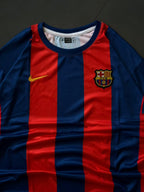 Lionel Messi Barcelona Home Jersey – Red Blue Stripes Football Shirt | Oversize | Embroidery| Kit Culture