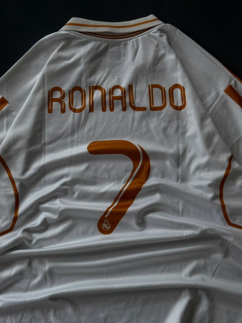 Cristiano Ronaldo 2011/12 Real Madrid Home Jersey – White #7 | Oversize Embroidery| Kit Culture