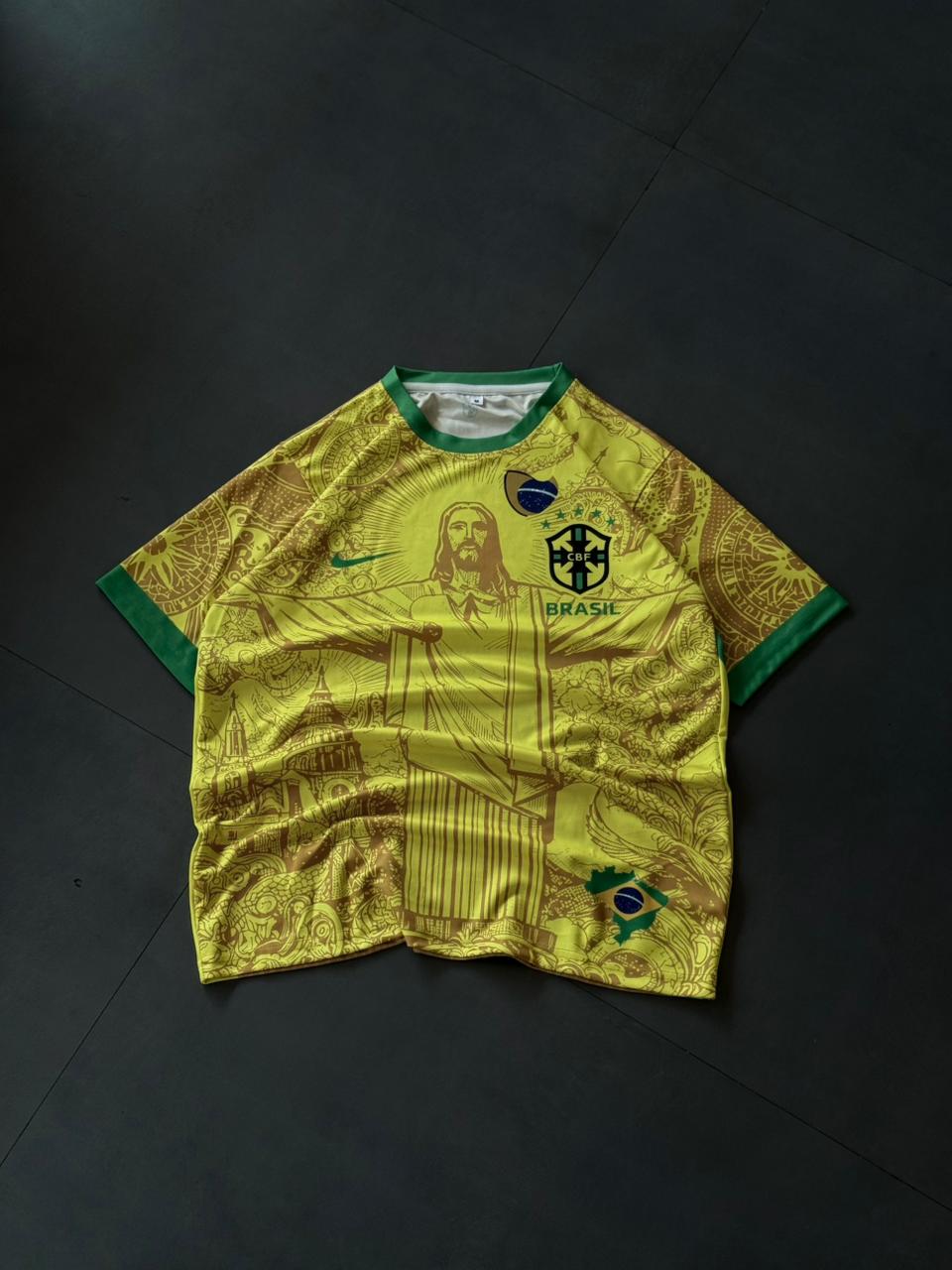 Neymar Jr Brazil #10 Graphic Jersey – Yellow Street Edition Football Shirt | Special edition | Sublimation | Kit Culture