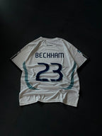 Real Madrid 2006-07 Beckham #23 Retro Jersey – White Home Kit | Oversize Sublimation | Kit Culture