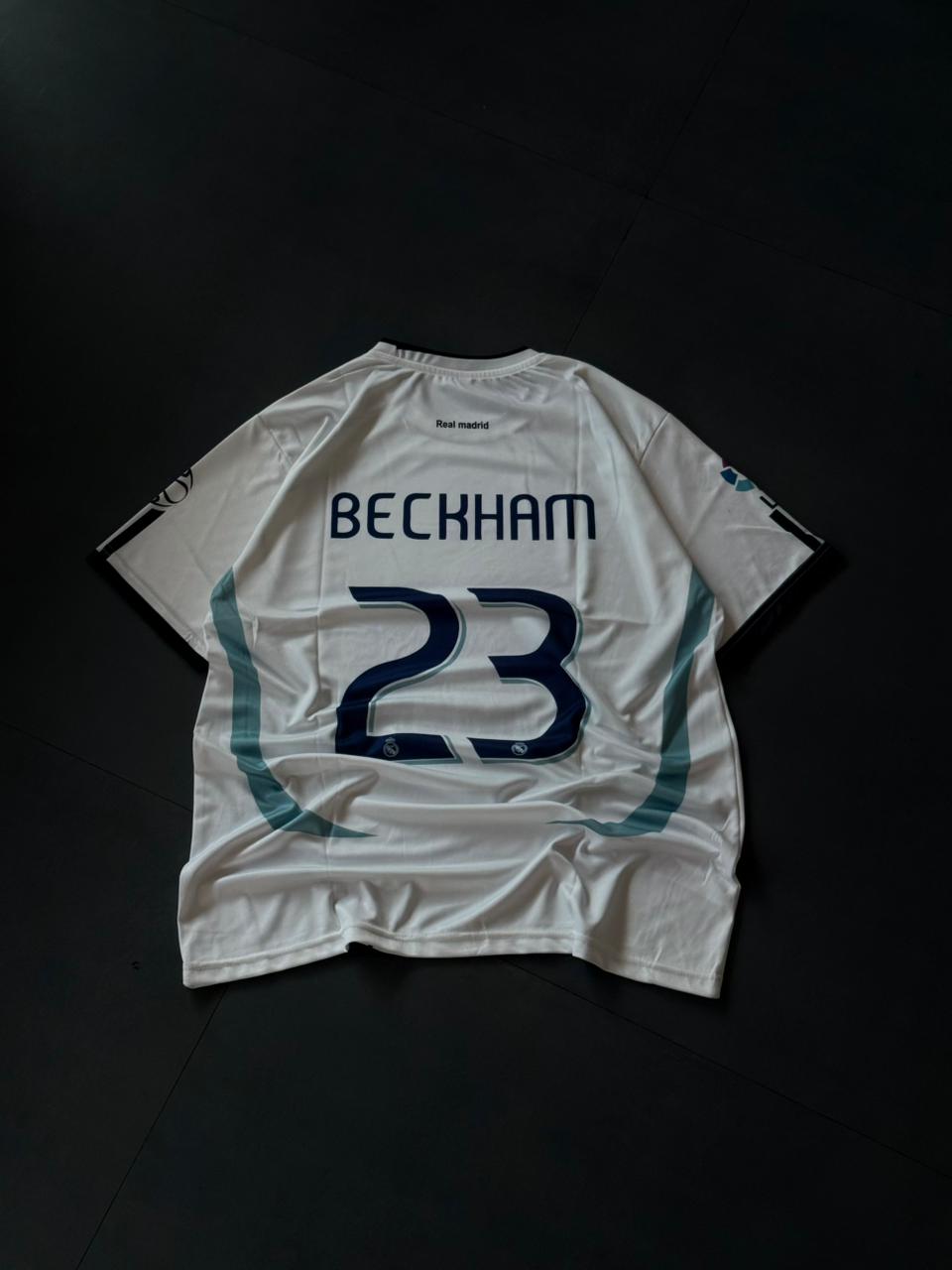 Real Madrid 2006-07 Beckham #23 Retro Jersey – White Home Kit | Oversize Sublimation | Kit Culture