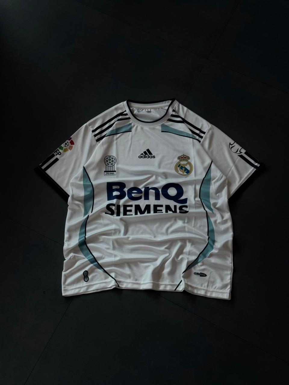 Real Madrid 2006-07 Beckham #23 Retro Jersey – White Home Kit | Oversize Sublimation | Kit Culture