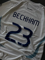Real Madrid 2006-07 Beckham #23 Retro Jersey – White Home Kit | Oversize Sublimation | Kit Culture