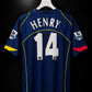 Arsenal 2005 Away Jersey Henry #14 – Retro Oversize | Sublimation | Football Kit | Kit Culture