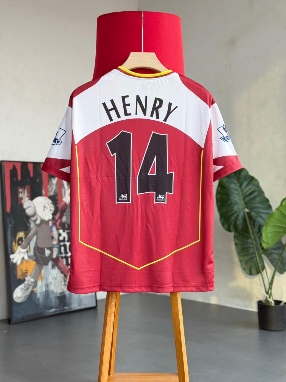 Arsenal 2004 Home Jersey Henry #14 – Retro Sublimation oversize Football Kit | Kit Culture